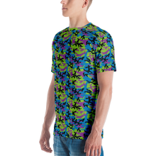 Green Blue Violet Camo Men's T-shirt by Design Express