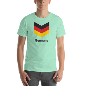 Heather Mint / S Germany "Chevron" Unisex T-Shirt by Design Express