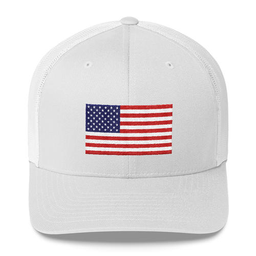 White United States Flag 