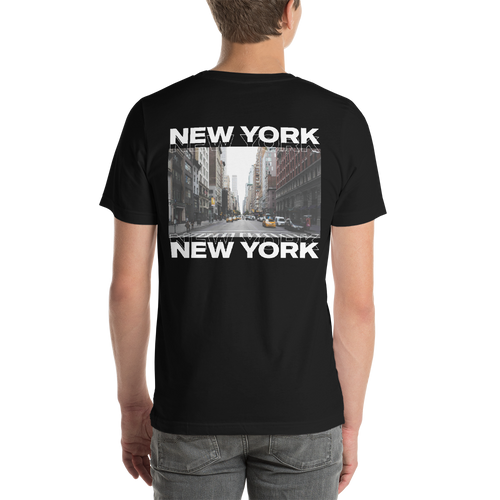 New York Unisex Black T-Shirt by Design Express