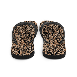 Golden Leopard Flip-Flops by Design Express