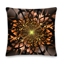 Abstract Flower 02 Square Premium Pillow by Design Express