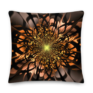 Abstract Flower 02 Square Premium Pillow by Design Express