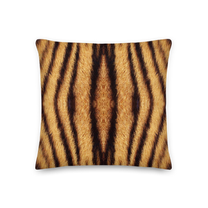 Tiger "All Over Animal" 1 Square Premium Pillow by Design Express