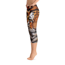 Tiger "All Over Animal" Capri Leggings by Design Express