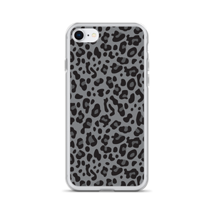 iPhone 7/8 Grey Leopard Print iPhone Case by Design Express