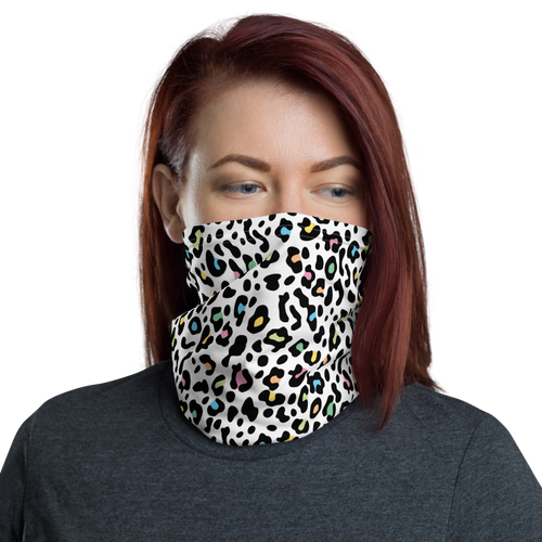 Default Title Color Leopard Print Neck Gaiter Masks by Design Express