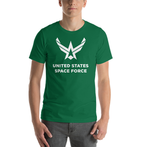 Kelly / S United States Space Force "Reverse" Short-Sleeve Unisex T-Shirt by Design Express