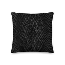 Black Snake Skin Square Premium Pillow by Design Express