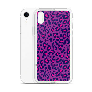 Purple Leopard Print iPhone Case by Design Express