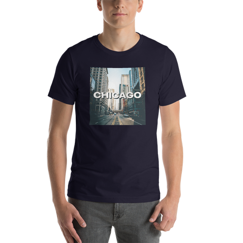 Navy / XS Chicago Unisex T-Shirt by Design Express