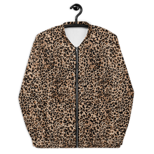 XS Golden Leopard Unisex Bomber Jacket by Design Express