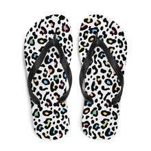 Color Leopard Print Flip-Flops by Design Express