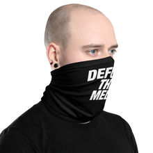 Defund The Media Italic Bold Black Neck Gaiter by Design Express