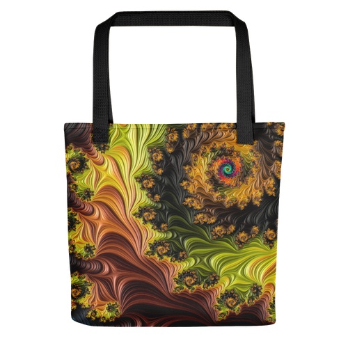 Default Title Colourful Fractals Tote Bag by Design Express