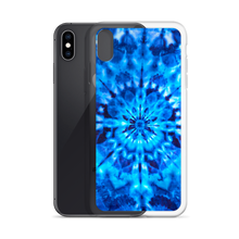 Psychedelic Blue Mandala iPhone Case by Design Express