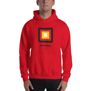 Red / S Germany "Frame" Hooded Sweatshirt by Design Express