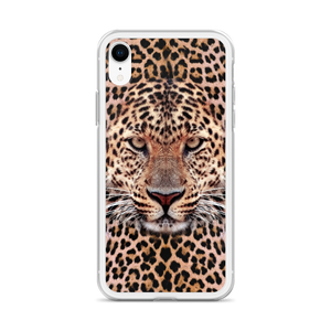 Leopard Face iPhone Case by Design Express