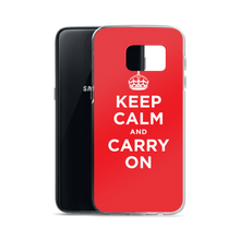 Keep Calm and Carry On Red Samsung Case by Design Express