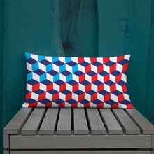 America "Cubes" Patterns Rectangular Premium Pillow by Design Express