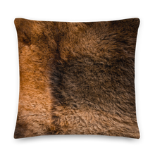 Bison Fur Square Premium Pillow by Design Express