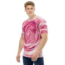 Pink Rose Men's T-shirt by Design Express