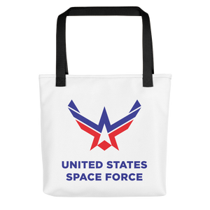 Black United States Space Force Tote bag Totes by Design Express