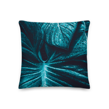 18×18 Turquoise Leaf Premium Pillow by Design Express