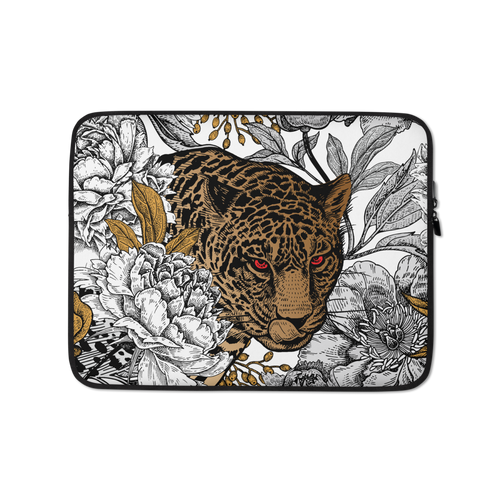 13 in Leopard Head Laptop Sleeve by Design Express