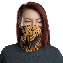 Default Title Brown Pheasant Feathers Neck Gaiter Masks by Design Express