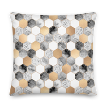 Hexagonal Pattern Square Premium Pillow by Design Express