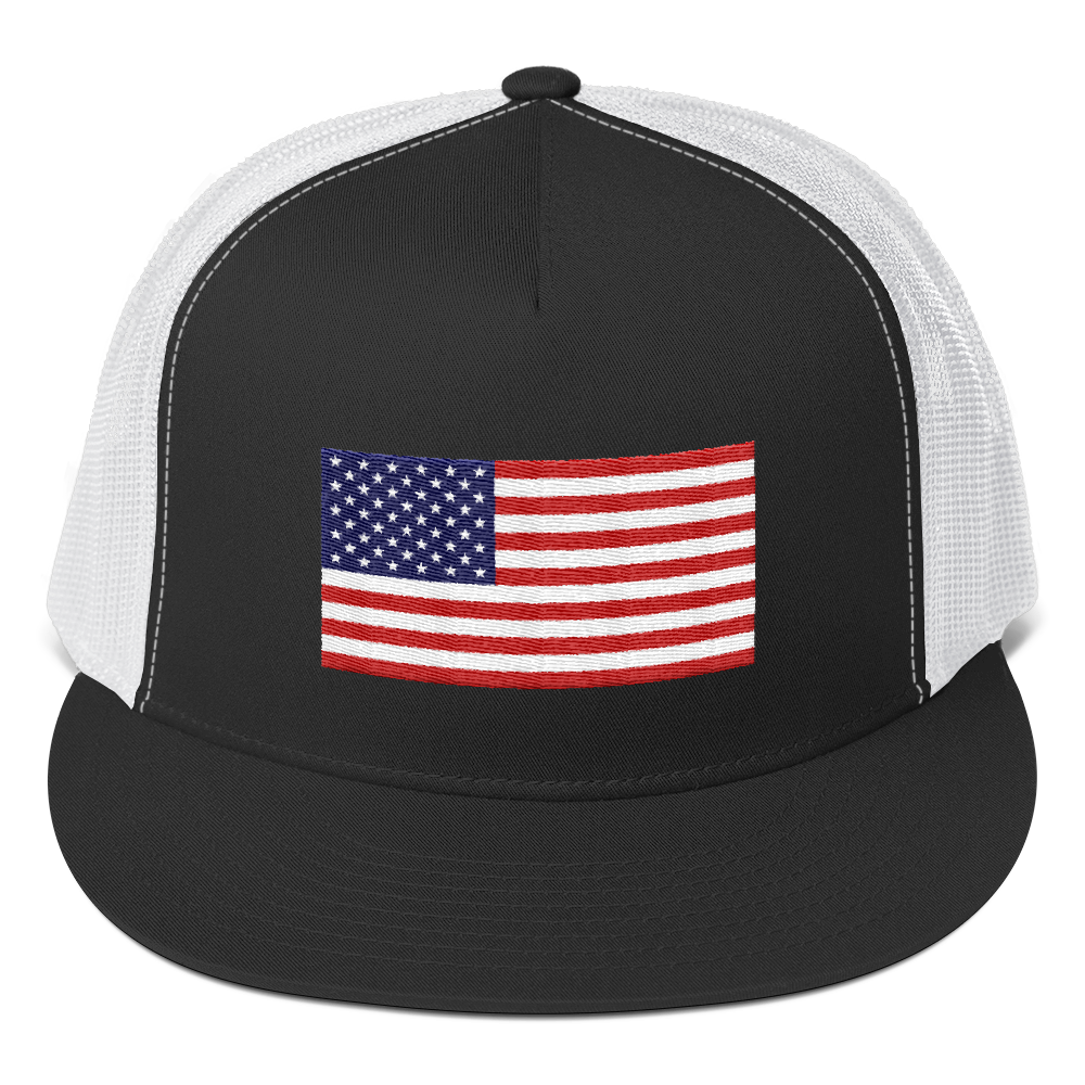 Black/ White United States Flag 