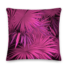 22×22 Pink Palm Premium Pillow by Design Express