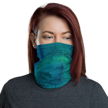 Default Title Green Blue Peacock Neck Gaiter Masks by Design Express