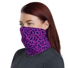 Purple Leopard Print Neck Gaiter Masks by Design Express