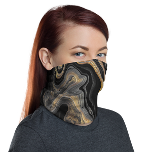 Black Marble Neck Gaiter Masks by Design Express