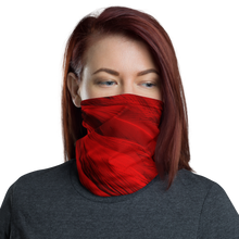 Default Title Red Feathers Texture Neck Gaiter Masks by Design Express