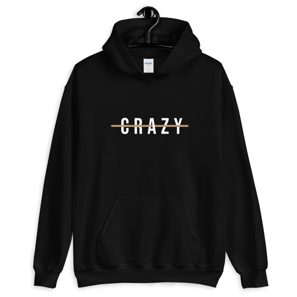 S Crazy Cross Line Unisex Hoodie by Design Express