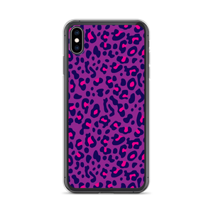 iPhone XS Max Purple Leopard Print iPhone Case by Design Express