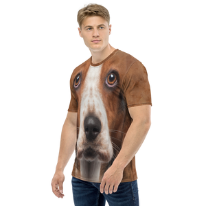 Basset Hound Dog Men's T-shirt by Design Express