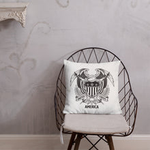 United States Of America Eagle Illustration Premium Pillow by Design Express