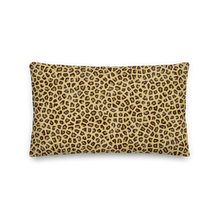 Yellow Leopard Print Premium Pillow by Design Express