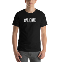 Black / S Hashtag #LOVE Short-Sleeve Unisex T-Shirt by Design Express