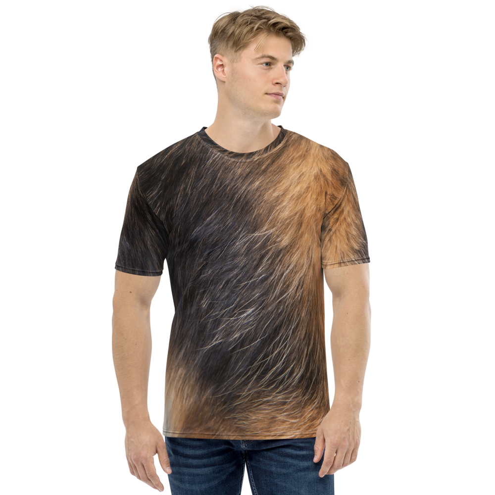 XS Dog Fur Men's T-shirt by Design Express