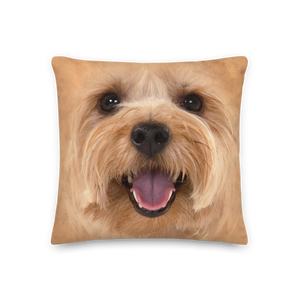 18×18 Yorkie Dog Premium Pillow by Design Express