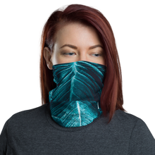 Default Title Turquoise Leaf Neck Gaiter Masks by Design Express