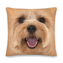 22×22 Yorkie Dog Premium Pillow by Design Express