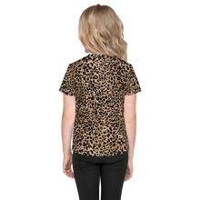 Golden Leopard Kids T-Shirt by Design Express