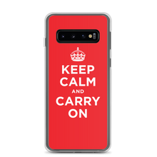 Samsung Galaxy S10 Keep Calm and Carry On Red Samsung Case by Design Express