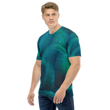 Green Blue Peacock Men's T-shirt by Design Express